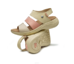 paille/pêche clair chaussures Kuru 68LZ110 muse de la coda femmes – Image 8