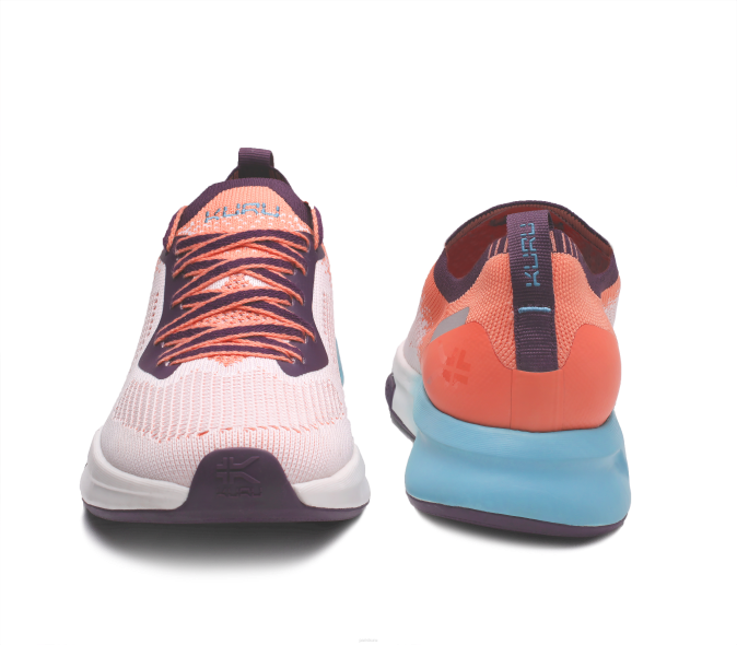 sorbet orange/bleu calypso chaussures Kuru 68LZ10 flux femmes – Image 4