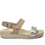 taupe/métallisé chaussures Kuru 68LZ116 glisser femmes