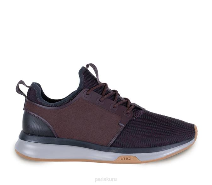 violet vin/gris orage/ombre noire chaussures Kuru 68LZ43 large de l'atome femmes – Image 1